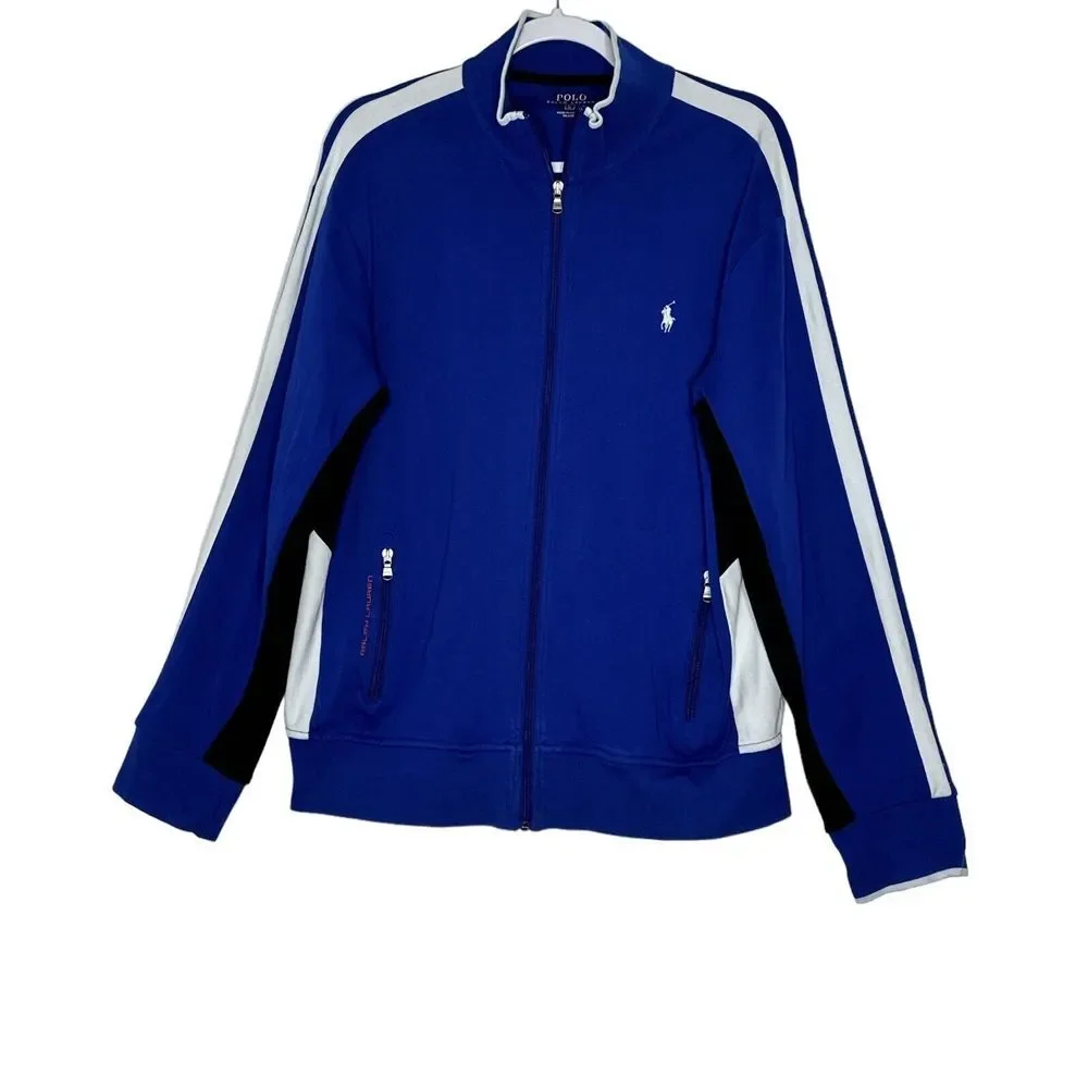 Polo Ralph Lauren Performance‎ 100% Cotton Full Zip Track Jacket Men's Large